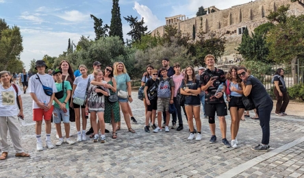 Erasmus+ project: the teams from Skirsnemune Jurgis Baltrušaitis Basic School and Convitto Nazionale Corso in Greece